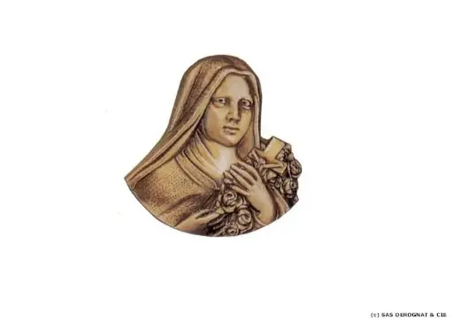 [BEFD75403] BRONZE / STE THERESE SILHOUETTEE 120 mm
