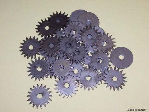 [MOLE202300] DECRASSE MEULE / PAQUET 20 MOLETTES ETOILES + 10 RONDELLES RECHANGE