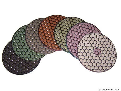 [CERAJEU] DISQUE CERAMIK A SEC D100 mm * JEU COMPLET 7 PIECES (SAUF BUFF)