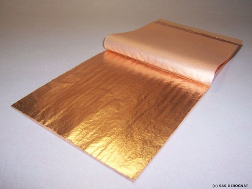 [CUIV100] DORURE / CUIVRE LIBRE * Carnet 25 Feuilles 140 x 140 mm