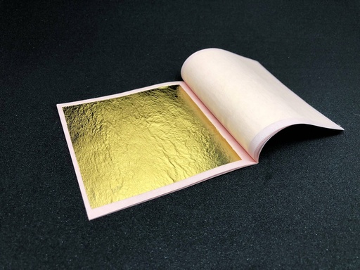[OR185423] DORURE / OR ADHERENT DOUBLE 23,6 CTS 1° CHOIX * Carnet 25 Feuilles 80 x 80 mm