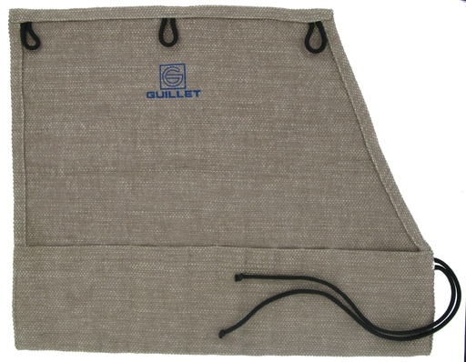 [6087] GUILLET / TROUSSE NECESSAIRE GRAVURE POUR 8 OUTILS EN TISSU 