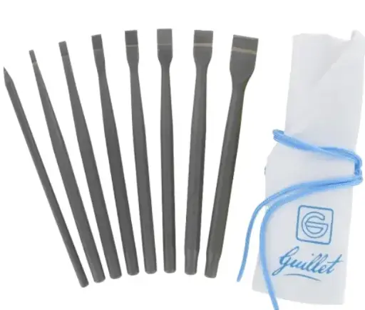 [7342] GUILLET / TROUSSE UNIVERS EUROP 7 CISEAUX 2E + 1 POINTE A TRACER