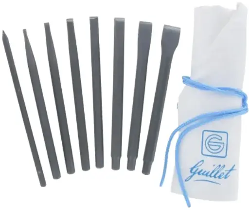 [1987] GUILLET / TROUSSE UNIVERS FORT 7 CISEAUX 1E + 1 POINTE A TRACER