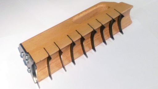 [CFCD40] J/CHEMIN DE FER CREUX A DENTS 250X40