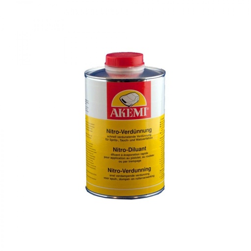 [381L] MASTIC AKEMI * NITRO DILUANT * BIDON 1 LITRE * 90301