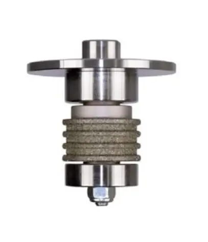 [MEUL30ESC] MEULE DIAMANT RAINURAGE ESCALIER A SEC 14/200 * 4 BANDES