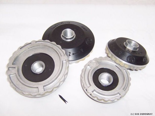 [PLAT242906] MEULE FIXO / PLATEAU AA ALUMINIUM AVEC FLECTOR D130 * 24/200