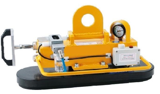 [VENTVHHP300] VENTOUSE EP 300 UNI PAD POMPE MANUELLE ET VENTURI 540X150 SURFACE MIXTE 300 KG + ALARME